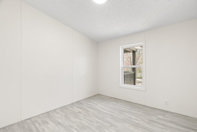 2906 Frankfort Hwy, Frankfort, MI 49635 - empty room featuring light wood-style flooring and a textured ceiling