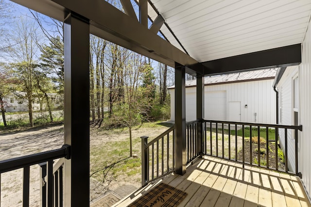 2906 Frankfort Hwy, Frankfort, MI 49635 - deck featuring an outdoor structure