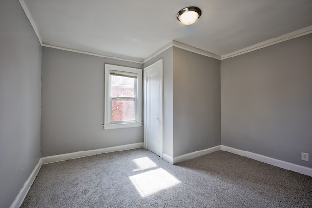 14955 Penrod St, Detroit, MI 48223 - unfurnished room with ornamental molding, carpet, and baseboards