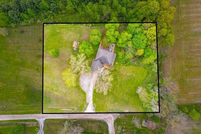 view of property location with property parcel outlined