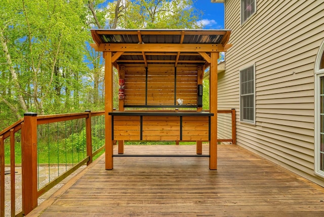view of deck