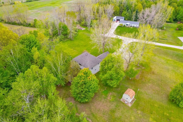 view from above of property