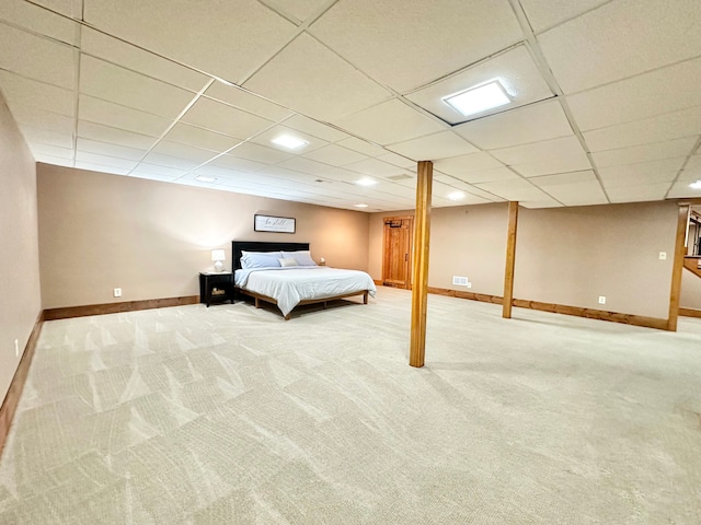 4909 Barnstable Ln, Lansing, MI 48906 - bedroom featuring carpet floors and a drop ceiling