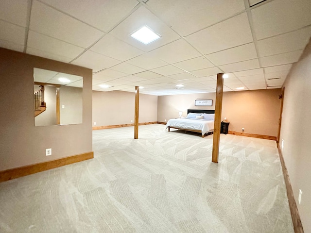 4909 Barnstable Ln, Lansing, MI 48906 - finished basement featuring carpet floors and a drop ceiling