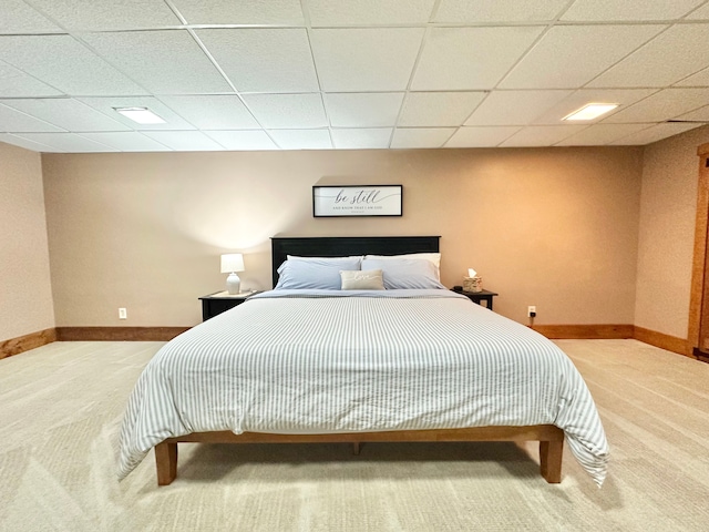 4909 Barnstable Ln, Lansing, MI 48906 - bedroom with carpet and a paneled ceiling