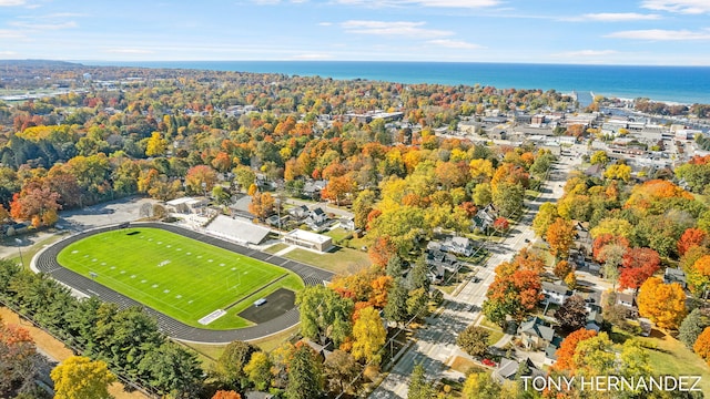 836 Phoenix St, South Haven, MI 49090 - drone / aerial view of a nearby body of water