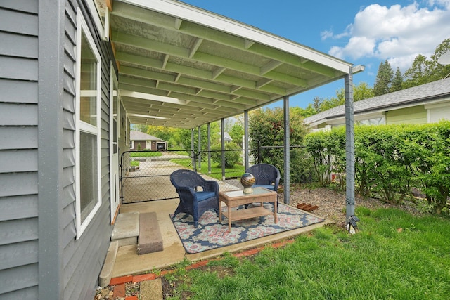 1815 Cooley Ave, Ann Arbor, MI 48103 - view of patio / terrace with a gate