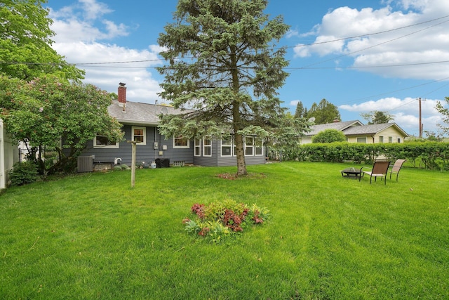 1815 Cooley Ave, Ann Arbor, MI 48103 - view of grassy yard with central air condition unit