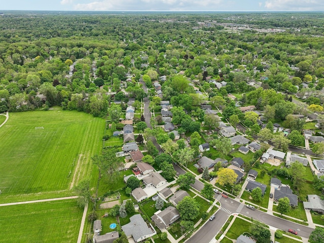 1815 Cooley Ave, Ann Arbor, MI 48103 - bird's eye view of a heavily wooded area