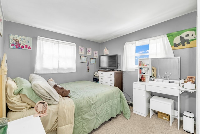 bedroom with carpet flooring