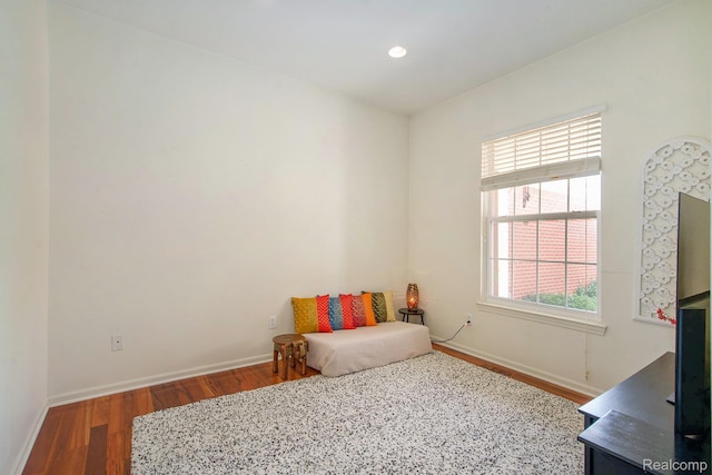 235 Cherry Stone Dr Unit 16, Canton, MI 48188 - sitting room with wood finished floors, baseboards, and recessed lighting