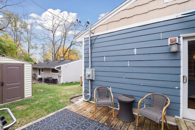 1812 Orchard St, Ann Arbor, MI 48103 - wooden deck featuring a yard