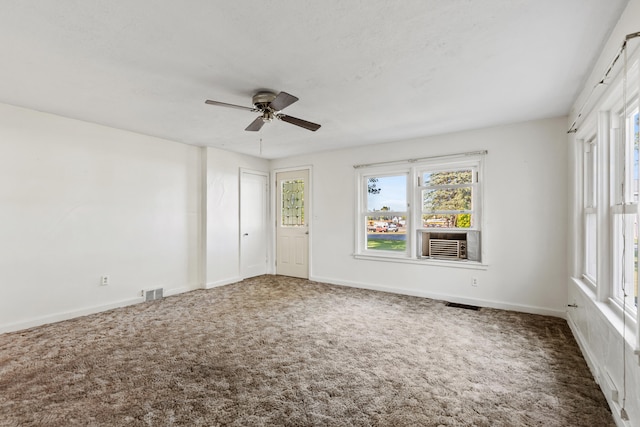 434 Walnut St, Howard City, MI 49329 - carpeted spare room with ceiling fan, plenty of natural light, and baseboards