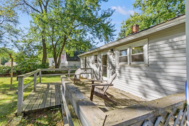434 Walnut St, Howard City, MI 49329 - view of deck