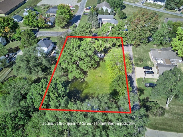 434 Walnut St, Howard City, MI 49329 - view of property location with property parcel outlined and nearby suburban area