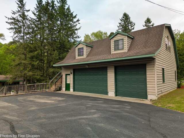 5705 Centerline Rd, Newaygo, MI 49337 - garage with driveway