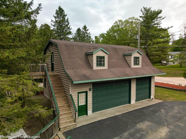 5705 Centerline Rd, Newaygo, MI 49337 - garage with driveway
