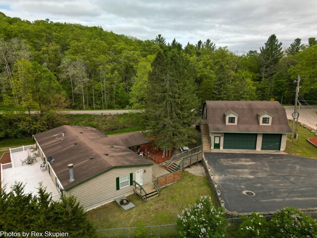5705 Centerline Rd, Newaygo, MI 49337 - view of subject property with a forest
