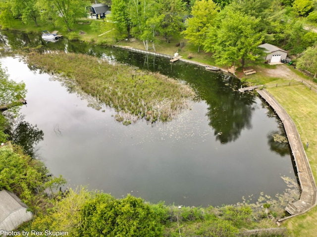 5705 Centerline Rd, Newaygo, MI 49337 - drone / aerial view of a large body of water