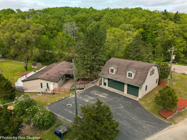 5705 Centerline Rd, Newaygo, MI 49337 - view of subject property with a forest