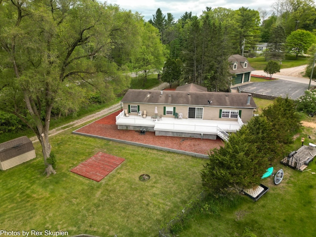 5705 Centerline Rd, Newaygo, MI 49337 - aerial view of property and surrounding area