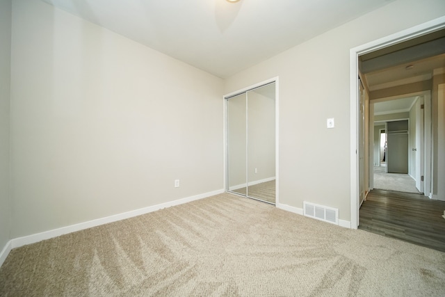 30644 Hayes Rd, Roseville, MI 48066 - unfurnished bedroom with carpet floors, baseboards, and a closet