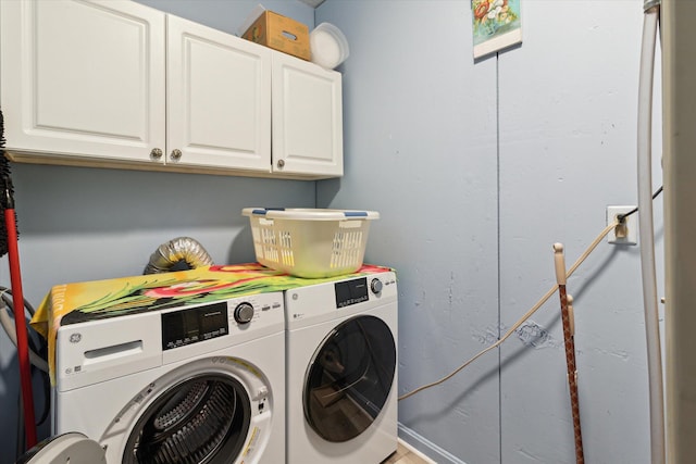 204 Crockett Dr, Quincy, MI 49082 - washroom with cabinet space and separate washer and dryer