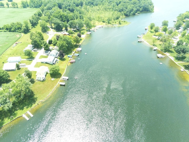 204 Crockett Dr, Quincy, MI 49082 - aerial view of property's location with a large body of water
