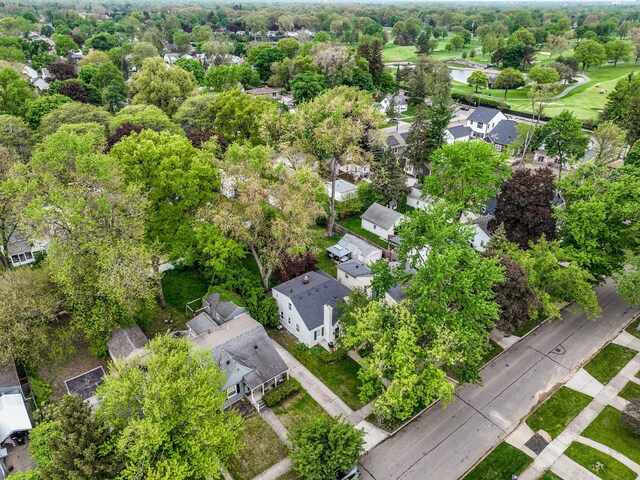 aerial perspective of suburban area