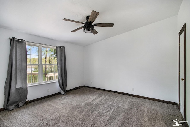 635 Pokey Dr, Hastings, MI 49058 - carpeted spare room with a ceiling fan and baseboards