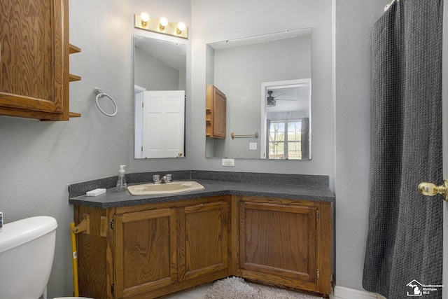 635 Pokey Dr, Hastings, MI 49058 - bathroom with vanity and toilet