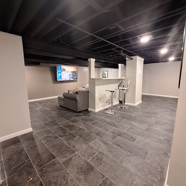 21140 Winchester St, Southfield, MI 48076 - finished basement featuring baseboards