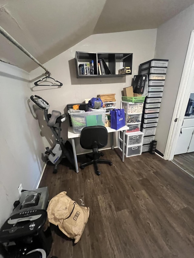 939 Baraga St NE, Grand Rapids, MI 49503 - office featuring wood finished floors and lofted ceiling