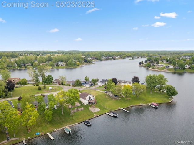 13953 Grandpoint Dr, Cement City, MI 49233 - aerial view of property and surrounding area featuring a nearby body of water