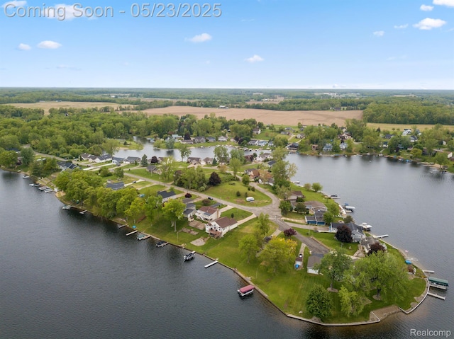 13953 Grandpoint Dr, Cement City, MI 49233 - aerial view of property and surrounding area with a nearby body of water