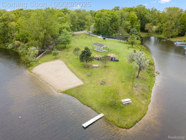 13953 Grandpoint Dr, Cement City, MI 49233 - aerial view of a large body of water