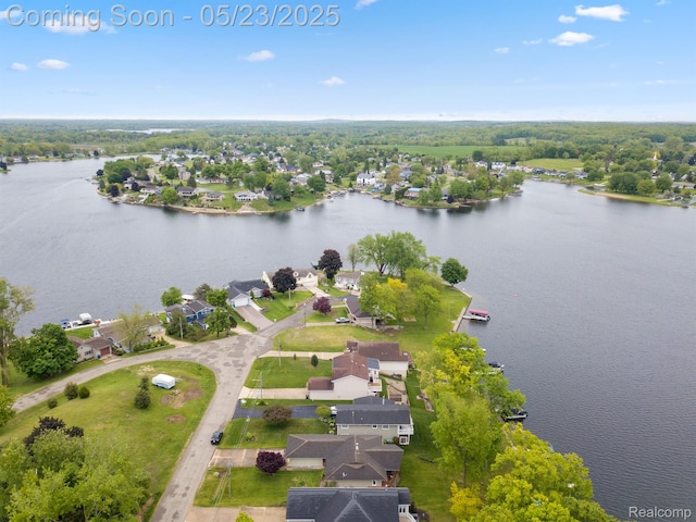 13953 Grandpoint Dr, Cement City, MI 49233 - aerial view of residential area with a nearby body of water