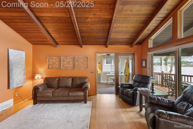 13953 Grandpoint Dr, Cement City, MI 49233 - living area with wooden ceiling, healthy amount of natural light, wood finished floors, and ceiling fan