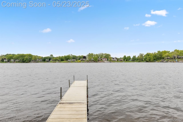 13953 Grandpoint Dr, Cement City, MI 49233 - dock featuring a water view