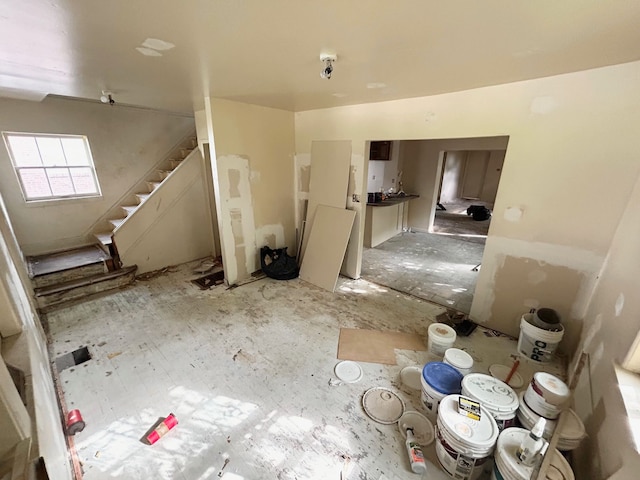 2317 Flushing Rd, Flint, MI 48504 - spare room with stairs