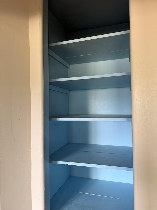 view of storage area