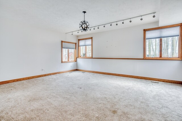 4390 104th St SW, Byron Center, MI 49315 - carpeted empty room featuring track lighting and baseboards