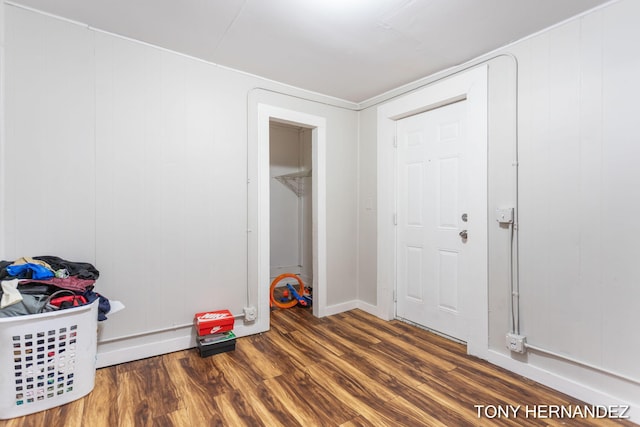 1402 N Ave NE, Grand Rapids, MI 49505 - unfurnished bedroom with wood finished floors