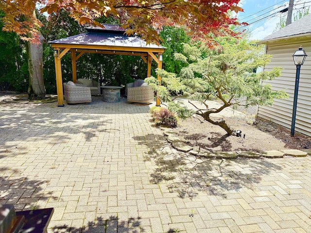 4775 Orchard Ave, Dearborn, MI 48126 - view of patio featuring a gazebo