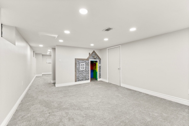 4775 Orchard Ave, Dearborn, MI 48126 - finished below grade area featuring carpet, recessed lighting, and baseboards