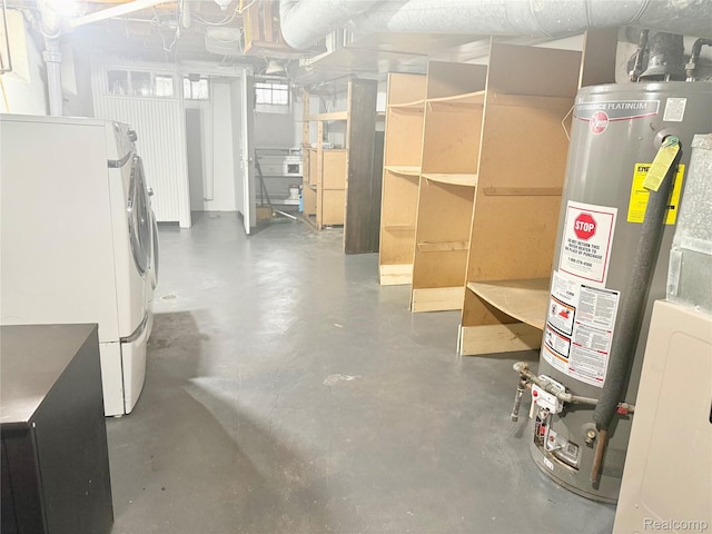 4775 Orchard Ave, Dearborn, MI 48126 - basement with gas water heater and washer and clothes dryer