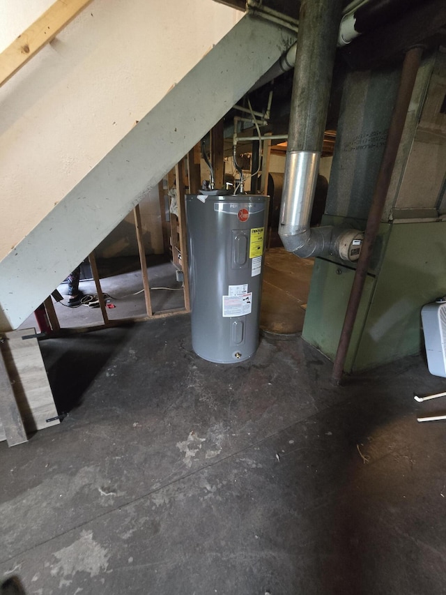 3800 W Hallett Rd, Hillsdale, MI 49242 - below grade area with electric water heater