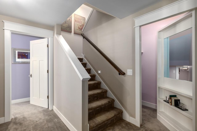 9510 Sparta Ave NW, Sparta, MI 49345 - stairs with carpet and baseboards