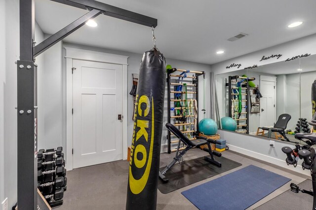 9510 Sparta Ave NW, Sparta, MI 49345 - exercise area with recessed lighting