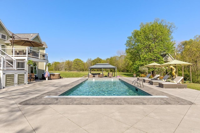 9510 Sparta Ave NW, Sparta, MI 49345 - swimming pool with a gazebo and a patio